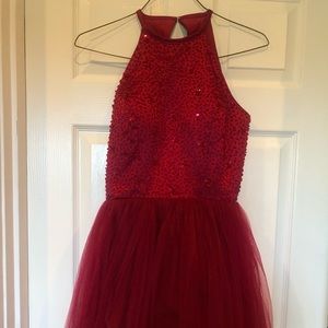 Red Cute Homecoming Dress
